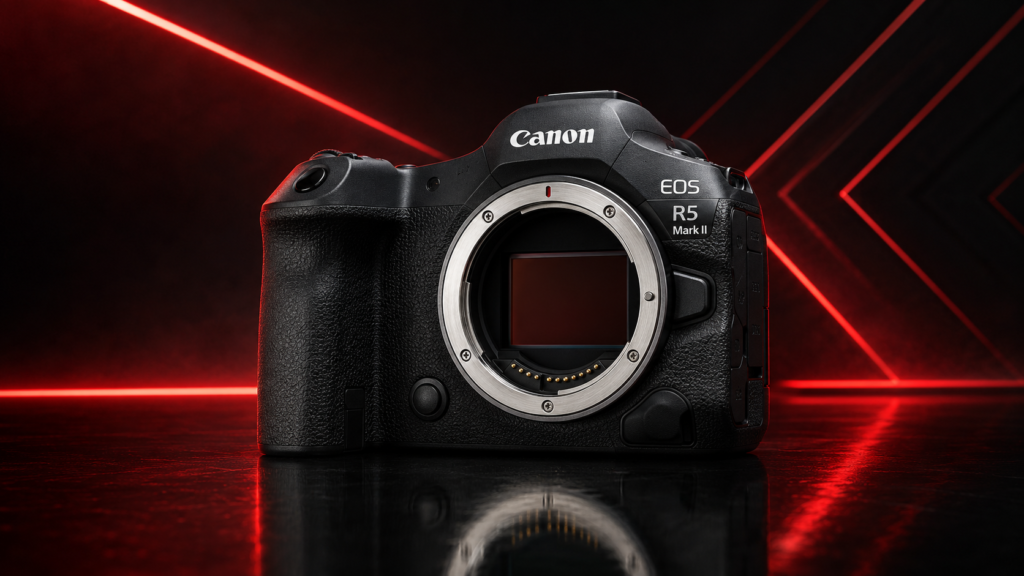 دوربین Canon EOS R5 Mark II بهترین دوربین سری R کانن برای عکاسی و فیلم‌برداری حرفه‌ای