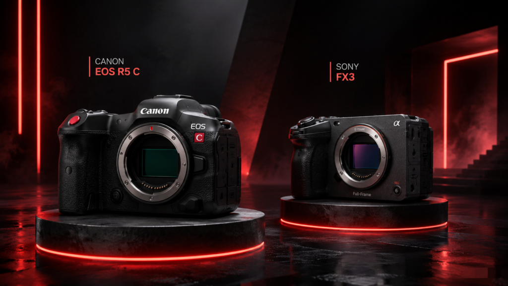 راهنمای خرید Canon R5 C و Sony FX3 در پارس کانن