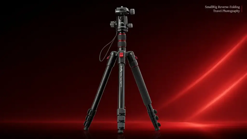 SmallRig Reverse-Folding Travel Photography aluminum tripod with FH10 head