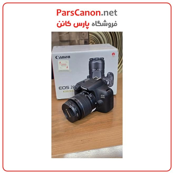 دوربین کانن دست دوم مدل Canon EOS 2000D Kit EF-S 18-55mm IS lll stock