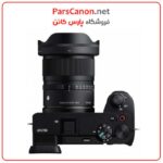 لنز سیگما ۱۲ میلی‌متر روی دوربین بدون آینه سونی APS-C