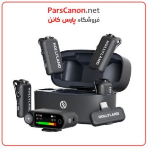 میکروفون یقه ای بی سیم Hollyland LARK MAX 2 Combo 4-Person Wireless Microphone