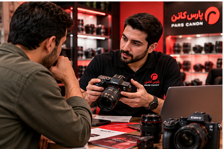 بهترین فروشگاه دوربین دست دوم در تهران کجاست؟ ۸ معیار مهم برای خرید مطمئن | پارس کانن