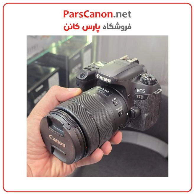 دوربین کانن دست دوم مدل Canon EOS 77D Kit EF-S 18-55mm IS STM stock