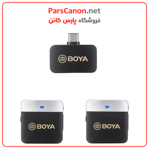میکروفون بویا مدل Boya By-M1V4 2-Person Wireless Microphone System With Usb-C Connector For Mobile Devices | پارس کانن