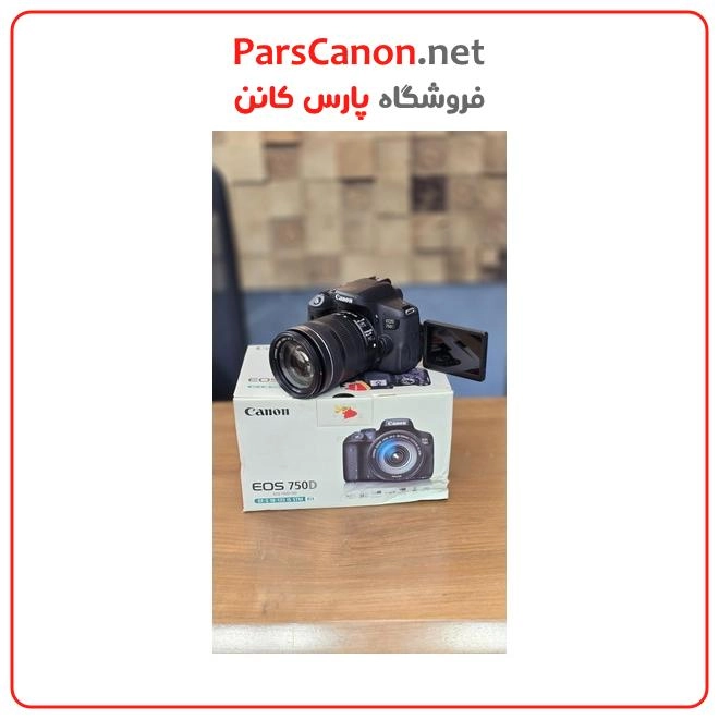 دوربین کانن دست دوم مدل Canon EOS 750D 18-135 IS STM stock