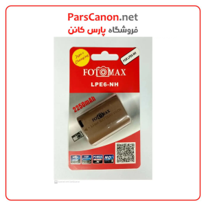 باتری دوربین Fotomax Lp_E6Nh Usb Battery | پارس کانن