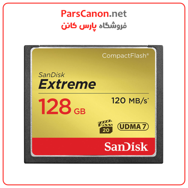کارت حافظه سن دیسک Vsandisk 128 Gb Extreme Compactflash Memory Card | پارس کانن