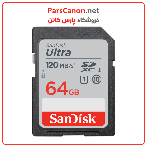 کارت حافظه سن دیسک Sandisk 64Gb Ultra Uhs-I Sdxc Memory Card | پارس کانن