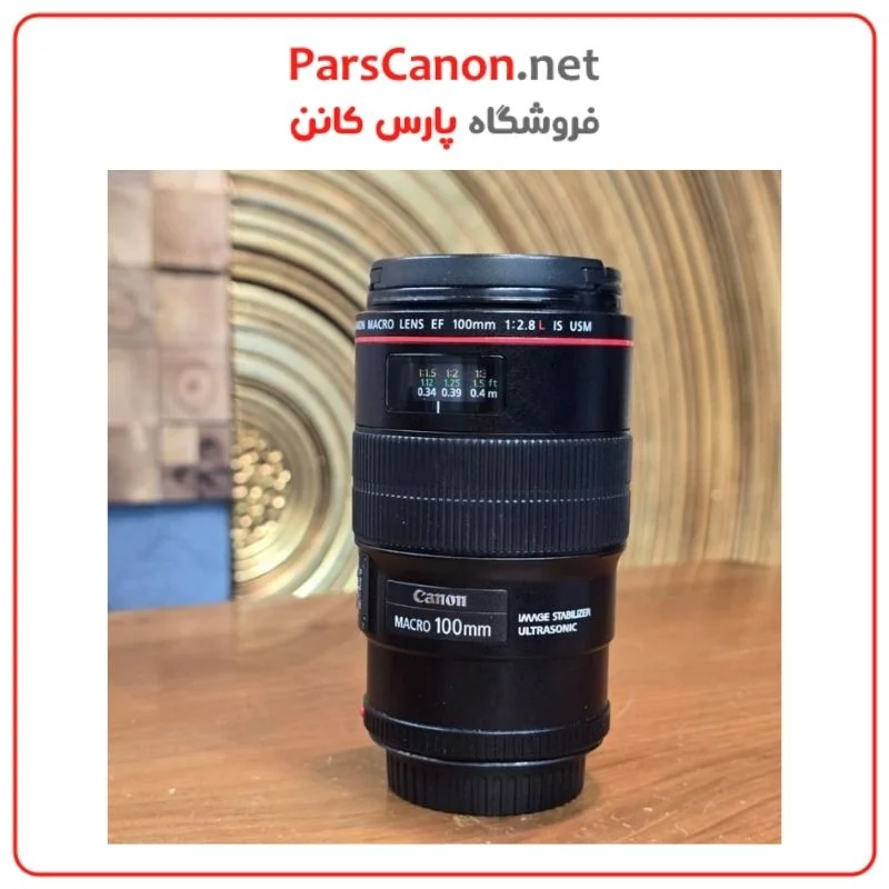 لنز کانن دست دوم مدل Canon EF 100mm f/2.8L Macro IS USM Stock