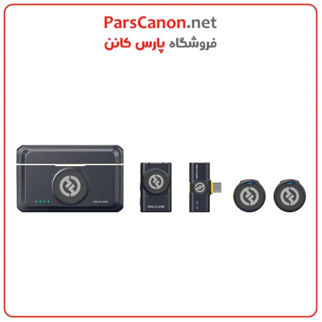 میکروفون بیسیم یقهای هالیلند Hollyland LARK M2 Mini COMBO Wireless Microphone