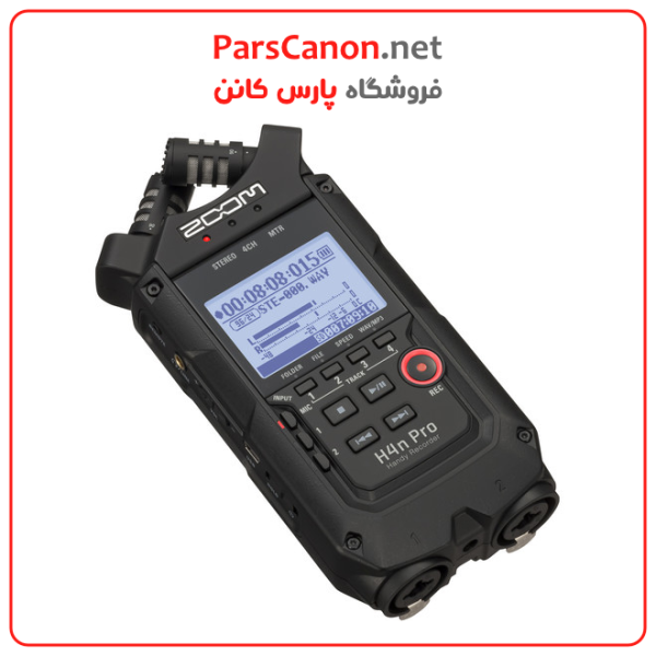 Zoom H4N Pro 4-Input / 4-Track Portable Handy Recorder With Onboard X/Y Mic Capsule (Black) | پارس کانن