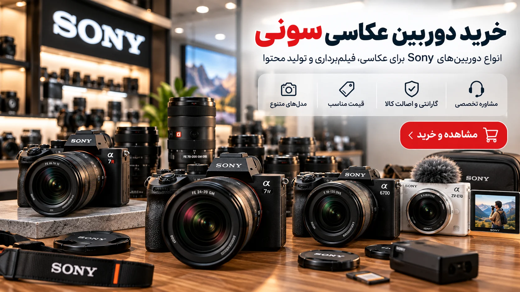 خرید دوربین عکاسی سونی