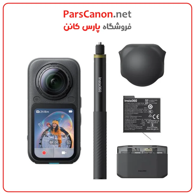 دوربین اکشن اینستا 360 x6 باندل مدل Insta360 X6 360 8K Camera Essentials Bundle (Midnight Black) 01