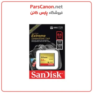 کارت حافظه سن دیسک 64 گیگ سرعت 120 مدل Sandisk CF 64 GB 120MB/S 01