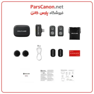میکروفون هالی لند لارک a1 تایپ C مدل Hollyland LARK A1 Duo 2-Person Wireless Microphone USB-C Connector 02