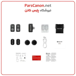 میکروفون هالی لند لارک a1 mini مینی تایپ C مدل Hollyland LARK A1 Mini Duo 2-Person Wireless Microphone System with USB-C Connector 02