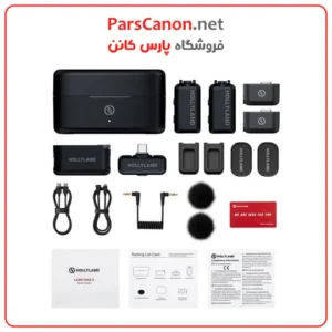 میکروفون هالی لند لارک مکس کمبو MAX 2 مناسب دوربین و تایپ C مدل Hollyland LARK MAX 2 Combo 2-Person Wireless Microphone System for Cameras and Mobile Devices 02