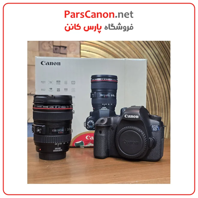 دوربین کانن دست دوم مدل Canon EOS 6D Camera with 24-105mm f/4L Lens 01 دوربین کانن دست دوم مدل Canon Eos 6D Camera With 24-105Mm F/4L Lens 01