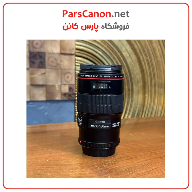 لنز کانن 100 میلیمتر ماکرو دست دوم مدل Canon EF 100mm f/2.8L Macro IS USM 01