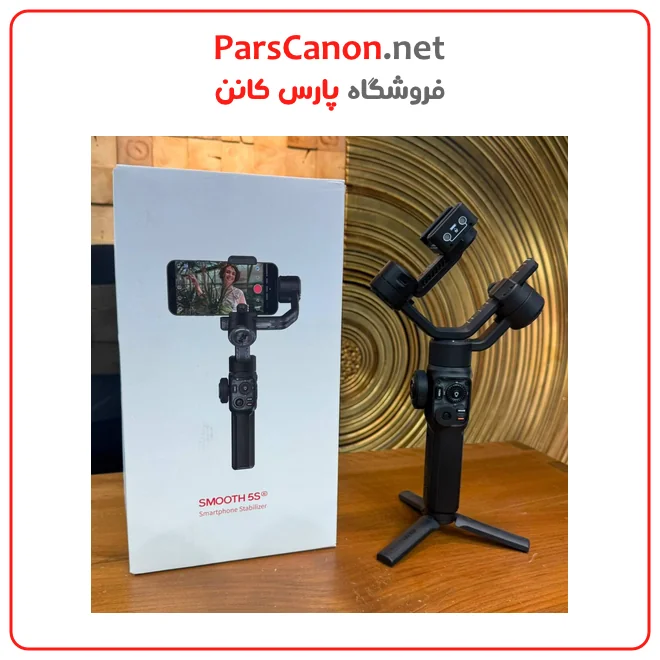 گیمبال موبایل ژیون تک پک کمبو دست دوم مدل Zhiyun-Tech SMOOTH 5S Smartphone Stabilizer Combo (Gray) 01
