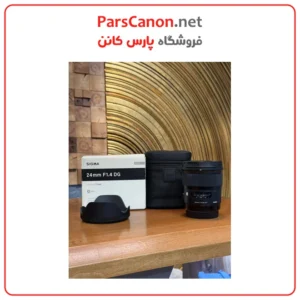 لنز سیگما مانت کانن دست دوم مدل Sigma 24mm f/1.4 DG HSM Art Lens for Canon EF 01